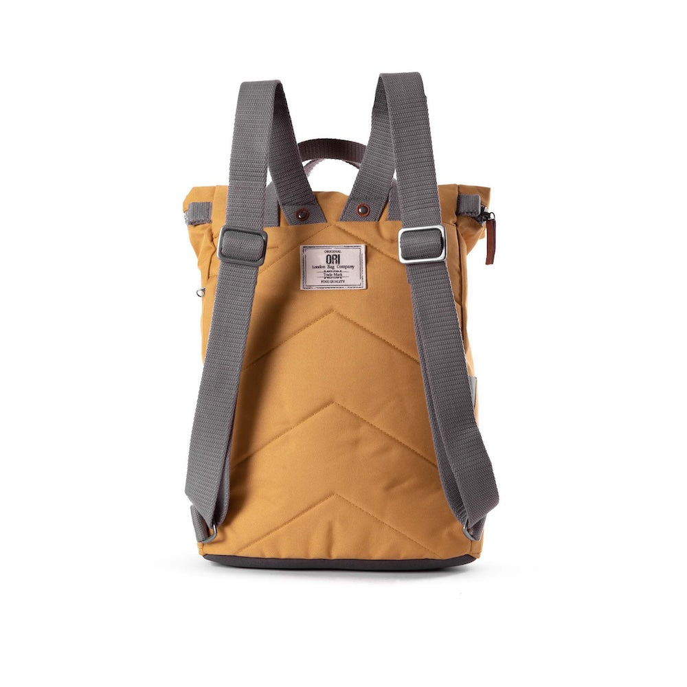 Finchley Medium Recycled Canvas Backpack in Flax by ORI London