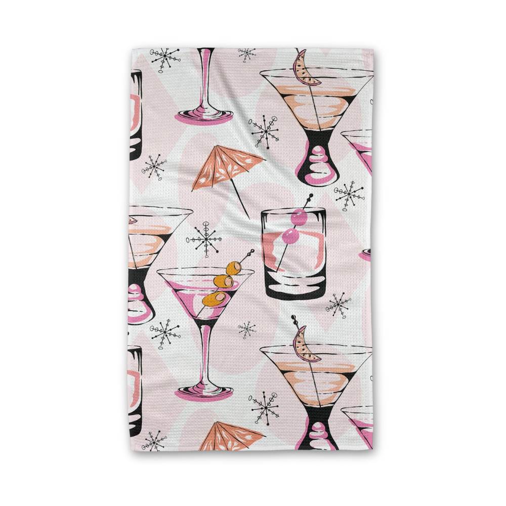 Cocktail Hour Tea Towel by Geometry