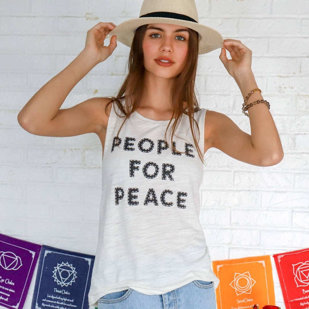 People for Peace tank top from Super Love Tees
