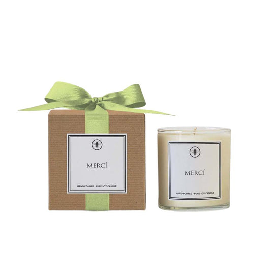 MERCÍ 11 oz. Soy Wax Jar Candle - GRACEiousliving.com