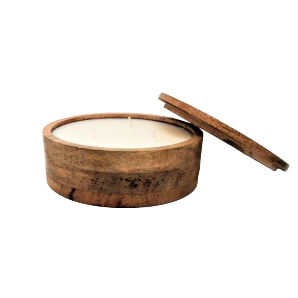Himalayan® Tobacco Bark 31 oz. Mountain Barrel Candle - GRACEiousliving.com