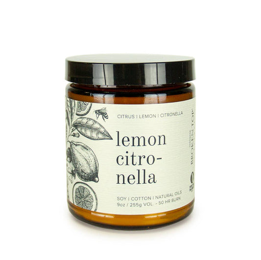 Lemon Citronella Candle 9oz. Broken Top Brands