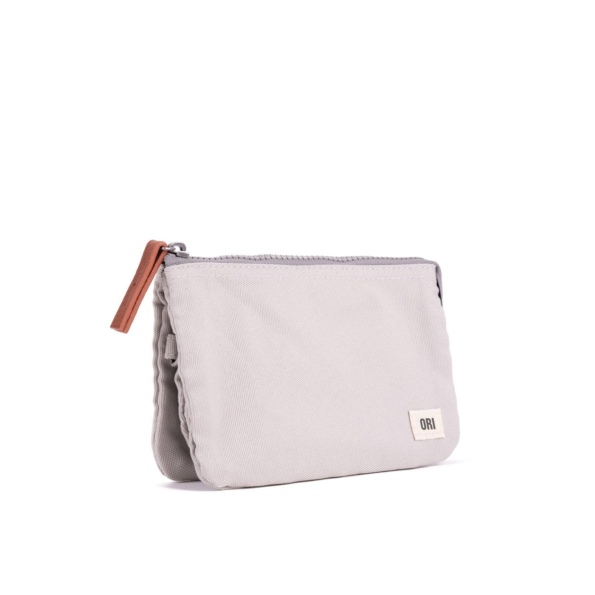 ORI London Mist Carnaby wallet in recycled canvas with card slots and zip coin pocket
