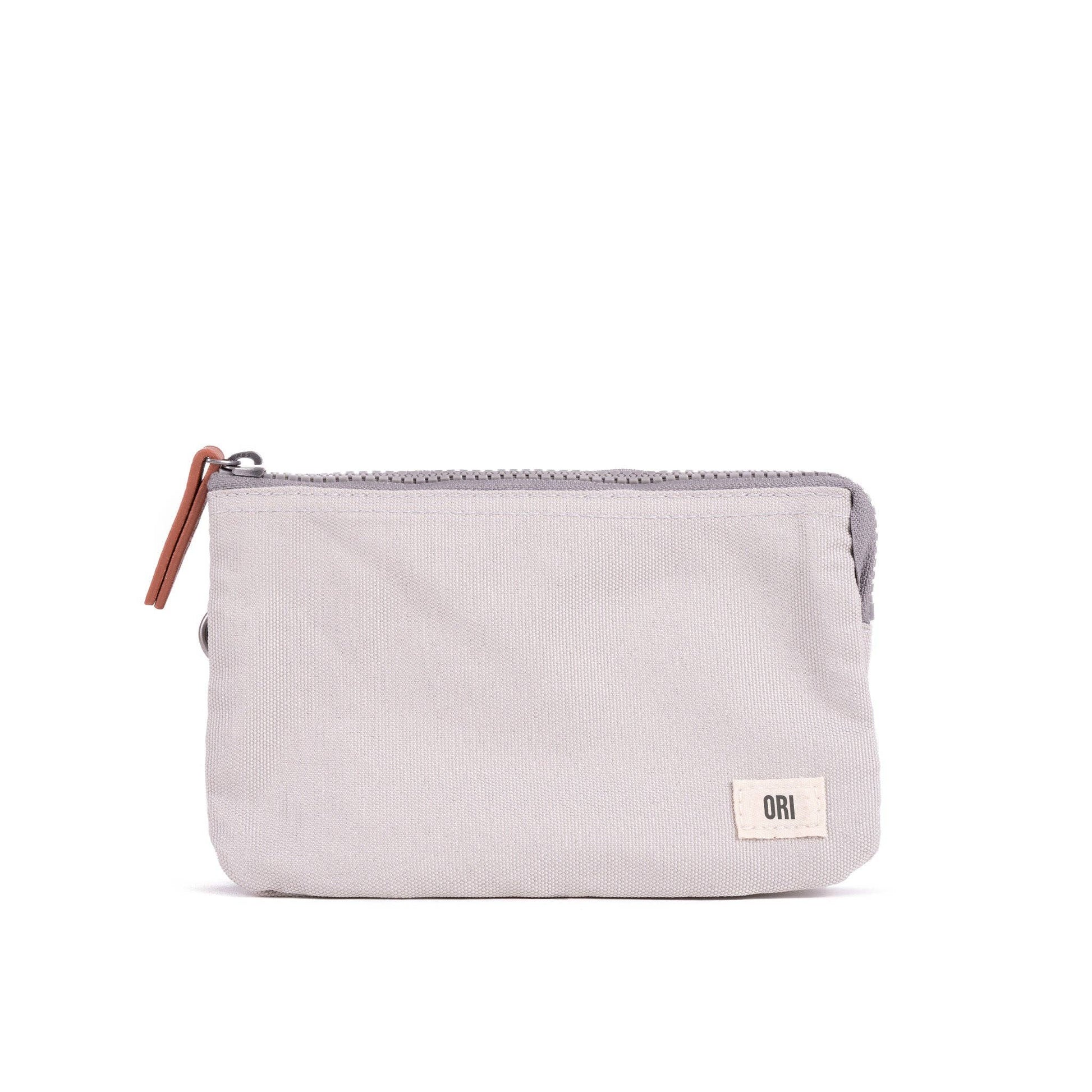 ORI London Mist Carnaby wallet in recycled canvas with card slots and zip coin pocket