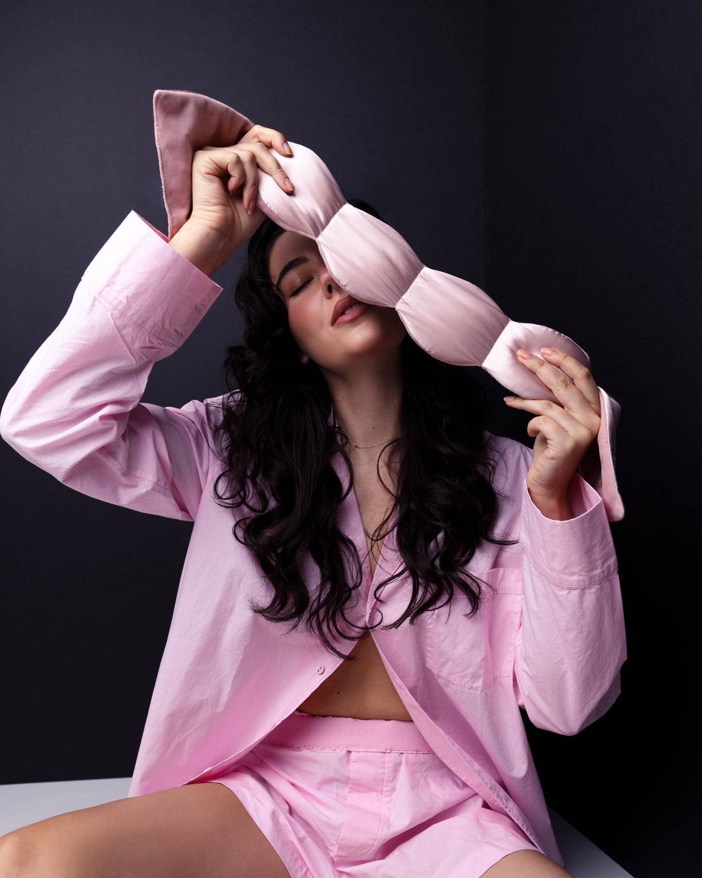 Nodpod Silk Weighted Sleep Mask – Petal