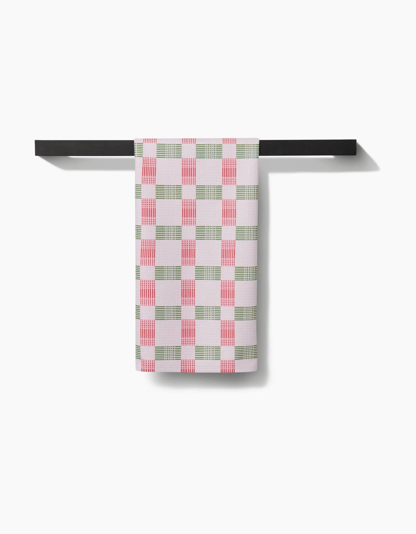 Be Merry Plaid Tea Towel by Geometry