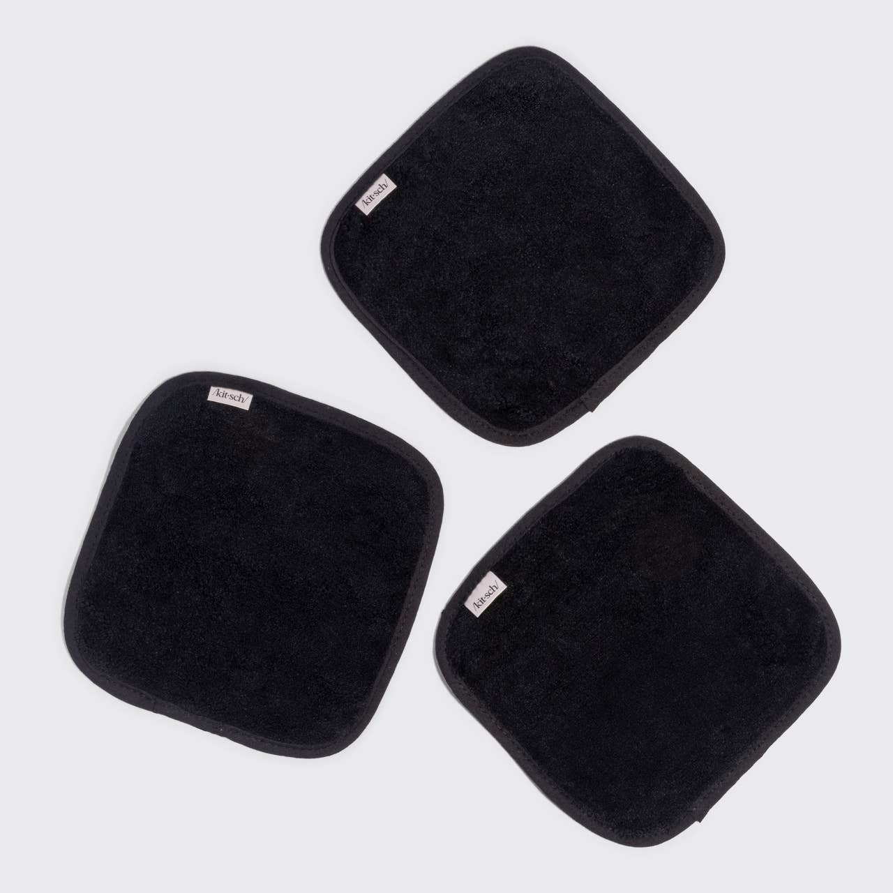Kitsch black microfiber face towels, additional view 4
