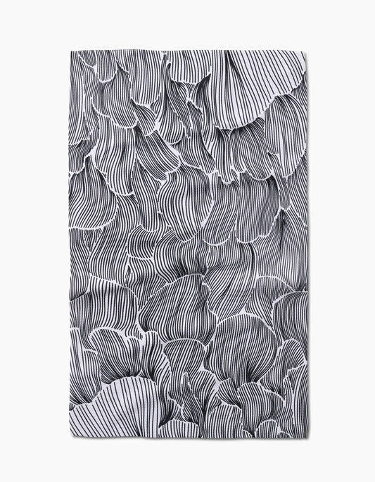 Posh Petals Fresh Linen Tea Towel by Geometry