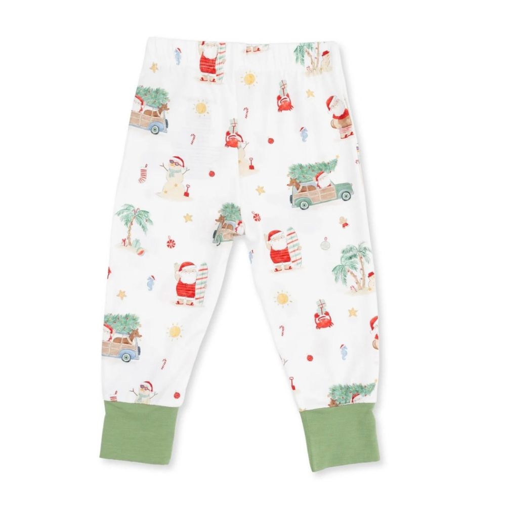 Angel Dear Beach Christmas Long Sleeve Loungewear Set, back view
