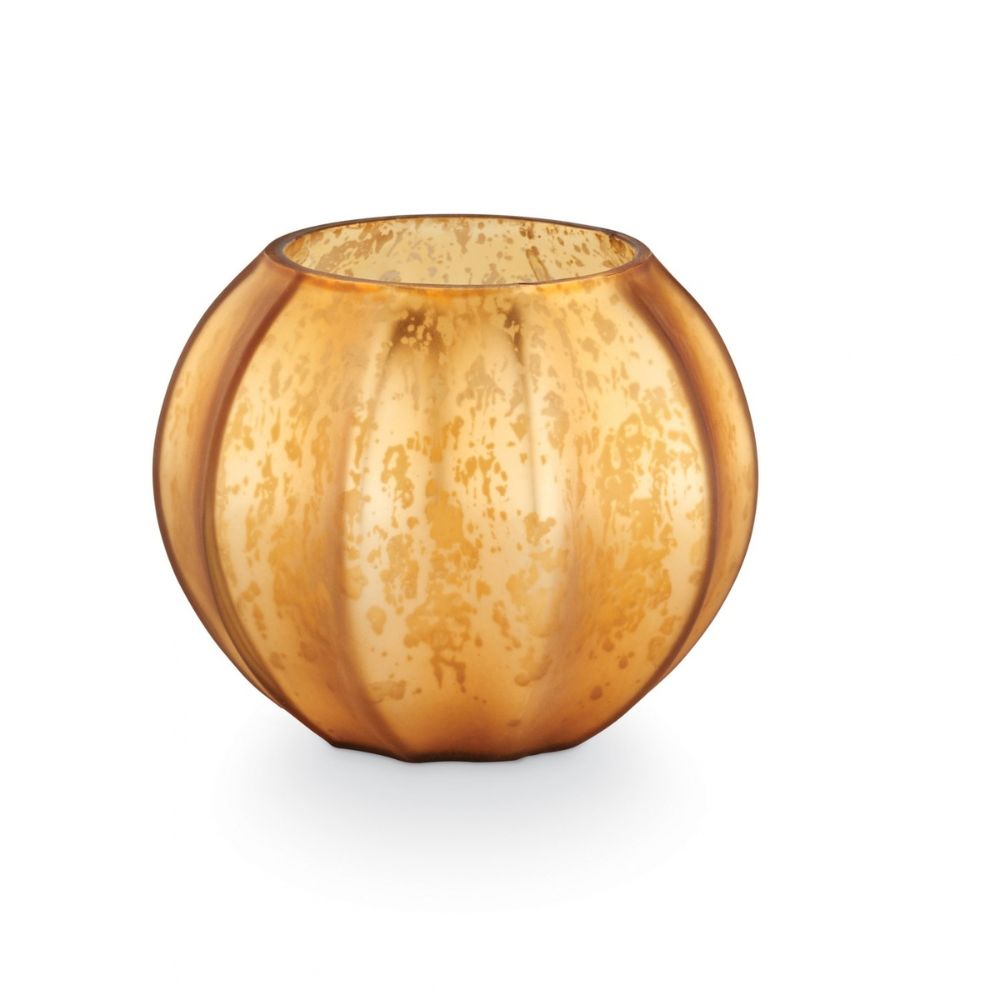 Woodfire Mercury Glass Candle by Creative Co-op, view 1