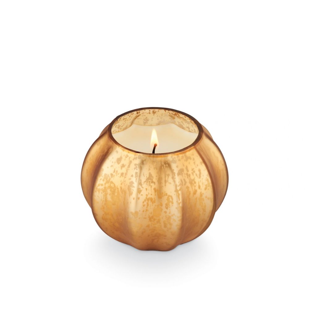 Woodfire Mercury Glass Candle by Creative Co-op, view 2