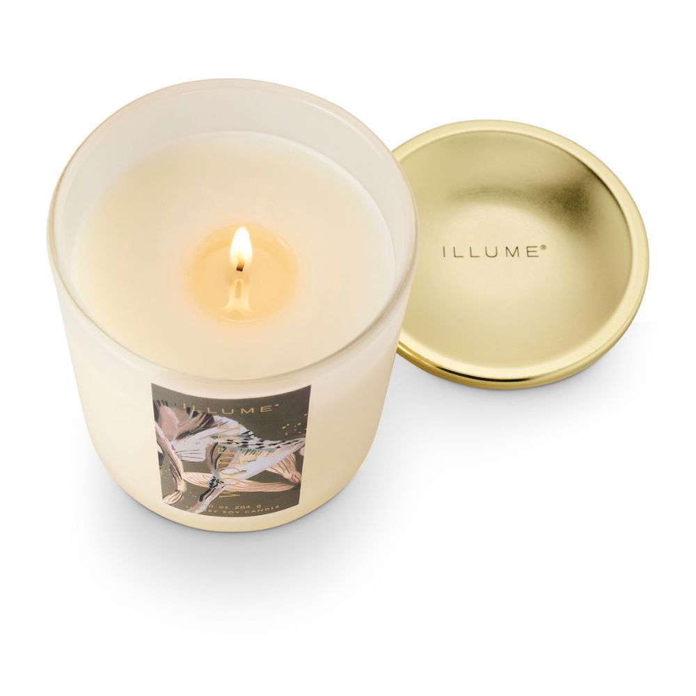 Woodfire Signature Glass Candle by Creative Co-op, view 2