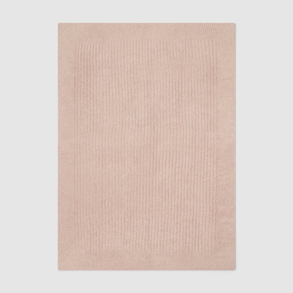 Barefoot Dreams CozyChic Lite Ribbed Baby Blanket in Faded Rose
