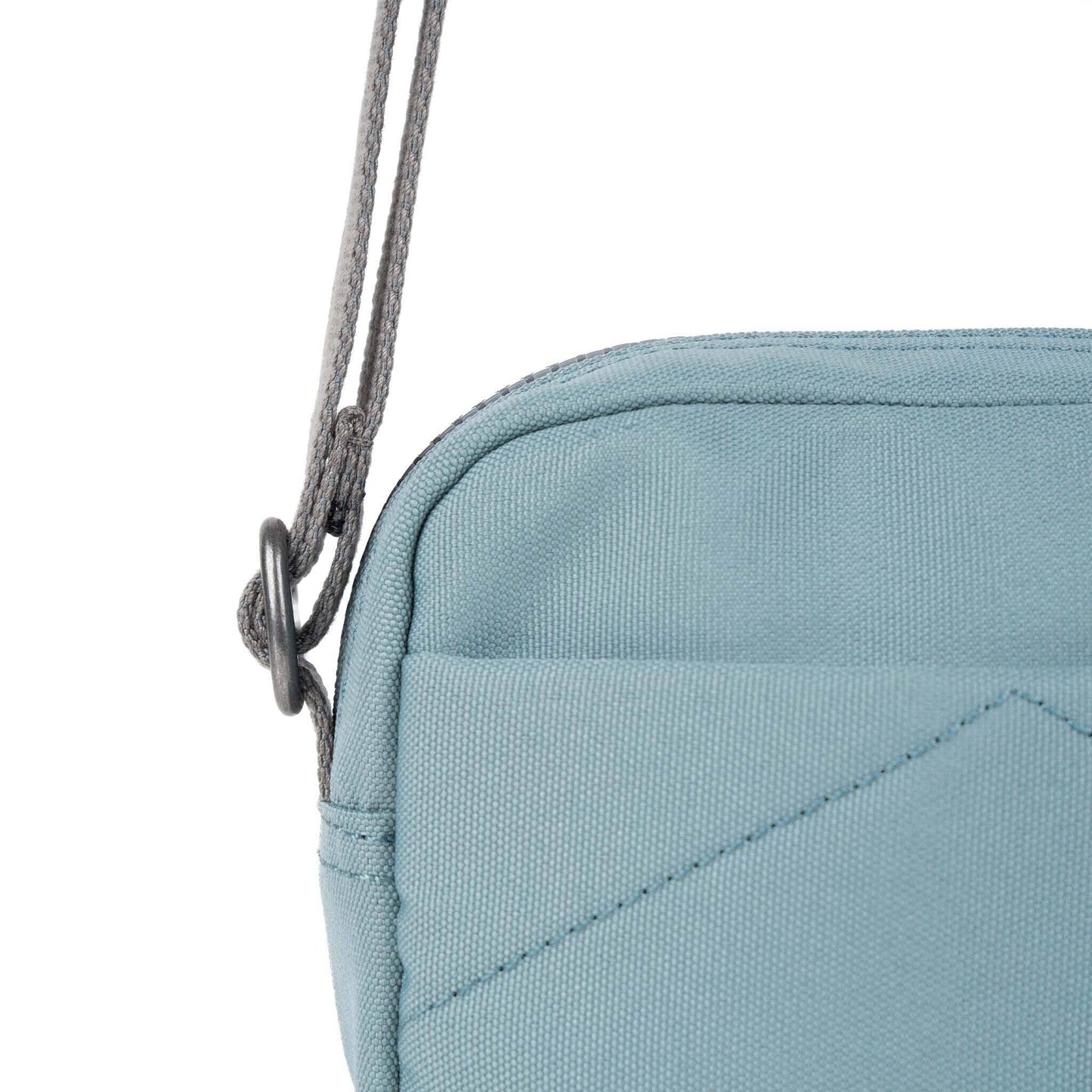 ORI London London Fog Bond crossbody in recycled canvas with outer zip pocket and adjustable strap