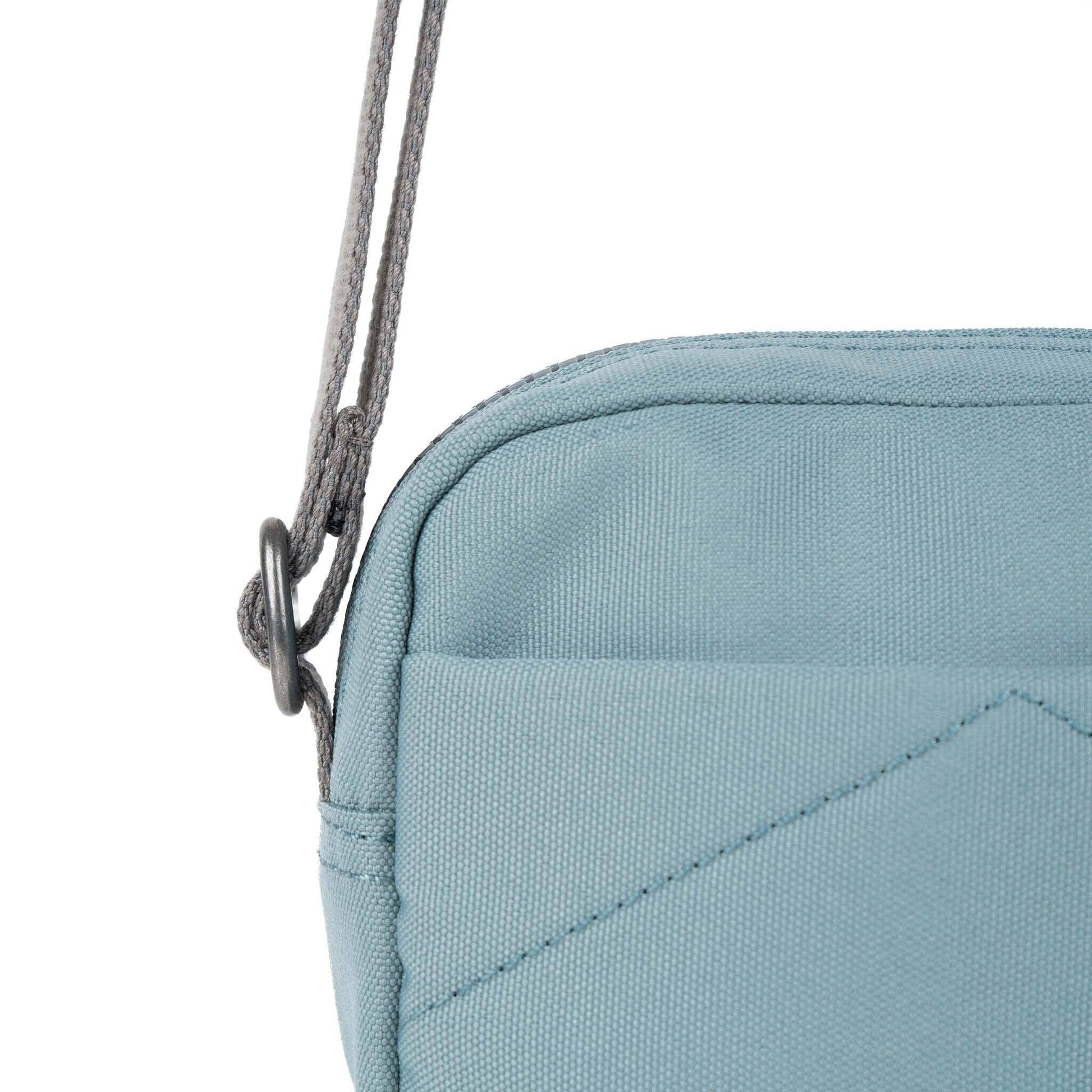 ORI London London Fog Bond crossbody in recycled canvas with outer zip pocket and adjustable strap