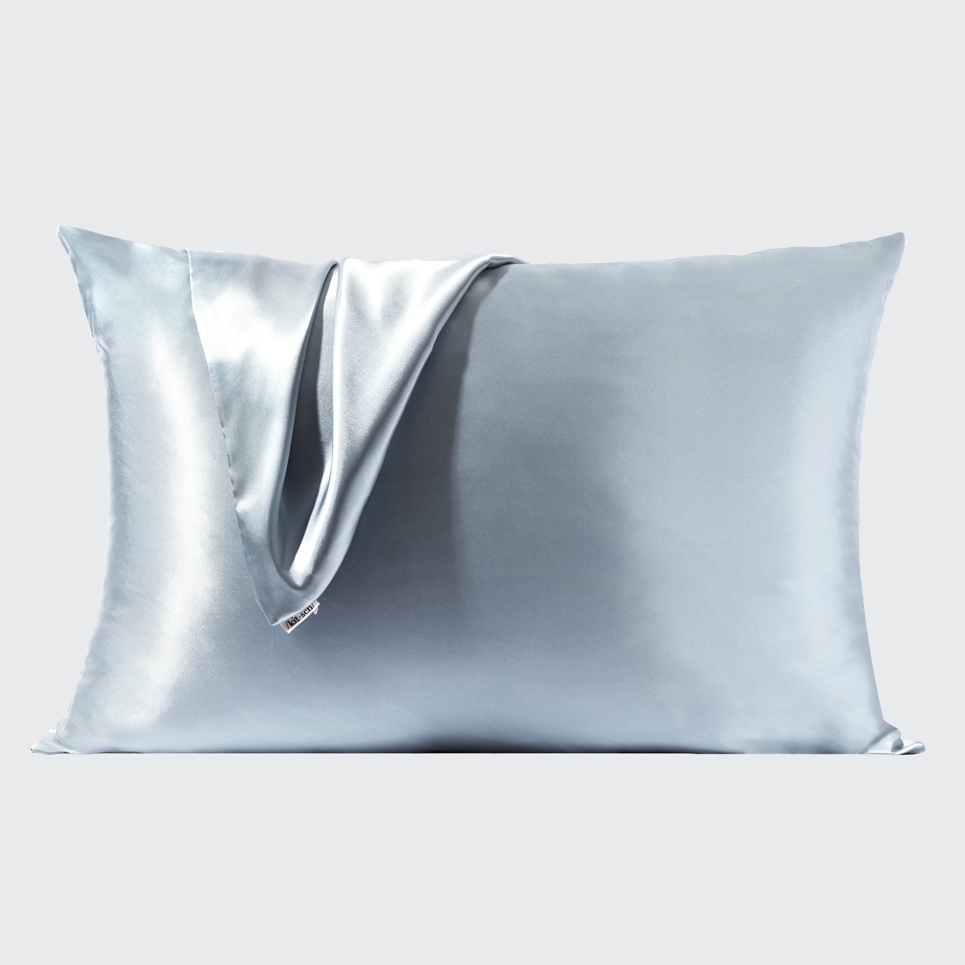 Kitsch haze blue satin pillowcase, additional view 2