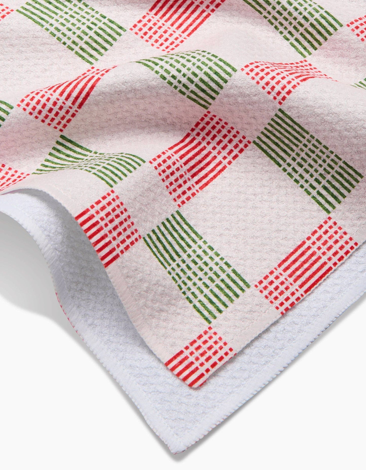 Be Merry Plaid Tea Towel by Geometry