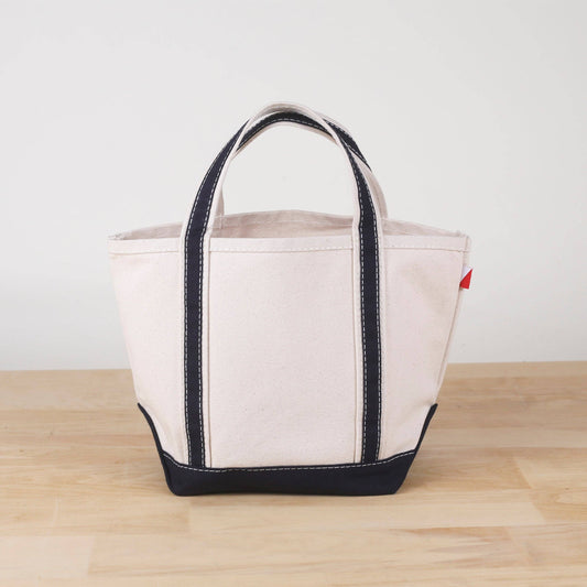 ShoreBags Classic mini canvas tote in Navy, view 1