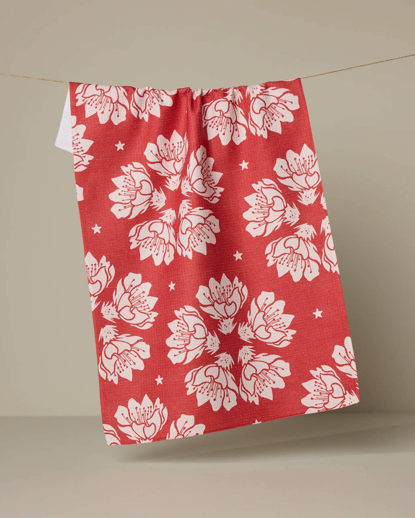 Geometry Maverick Floral Tea Towel with wildflower print