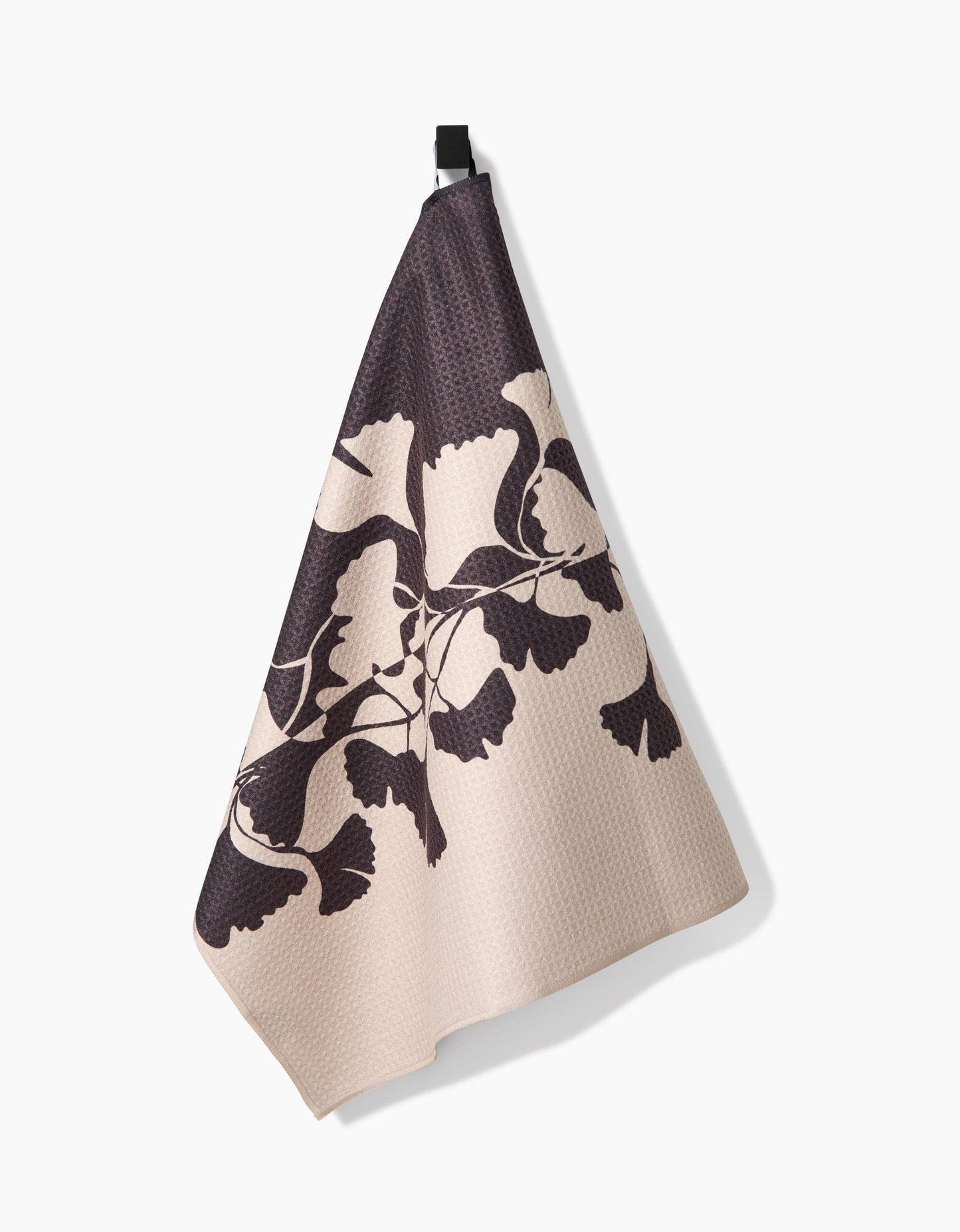 Midnight Ginkgo Tea Towel by Geometry