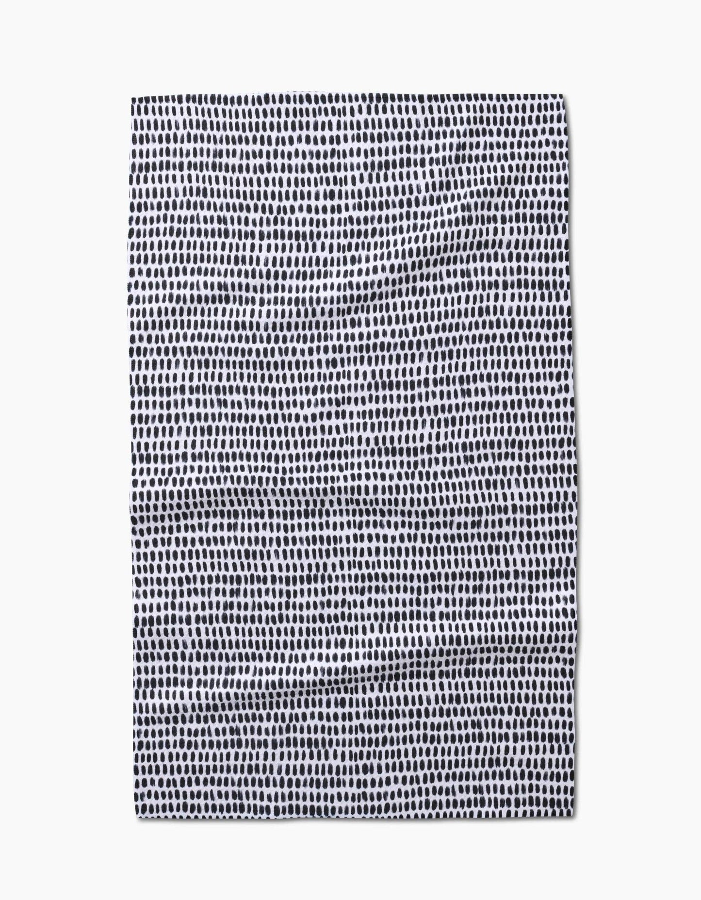Geometry Dot Dot Dot Fresh Linen Tea Towel with polka dot print