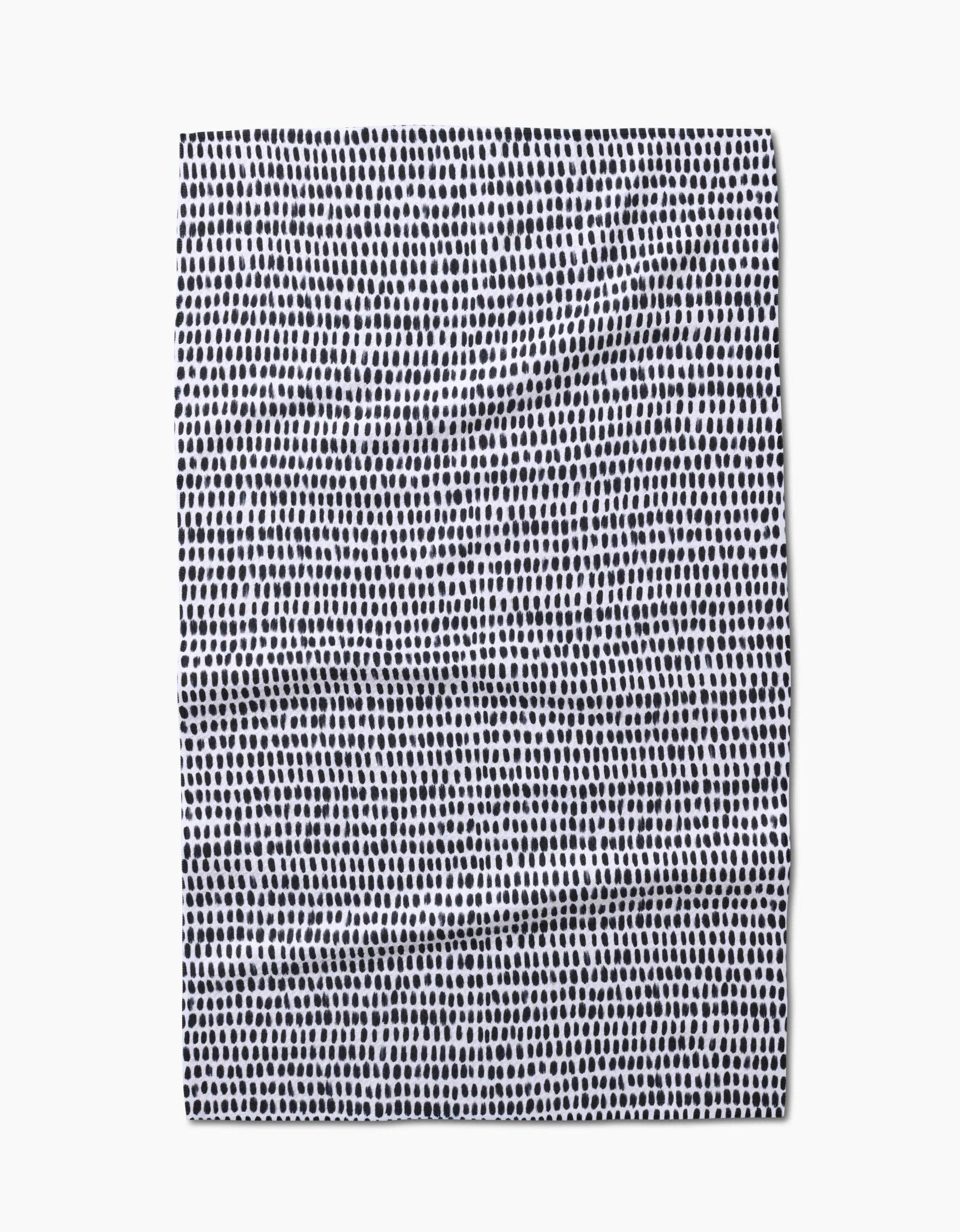 Geometry Dot Dot Dot Fresh Linen Tea Towel with polka dot print