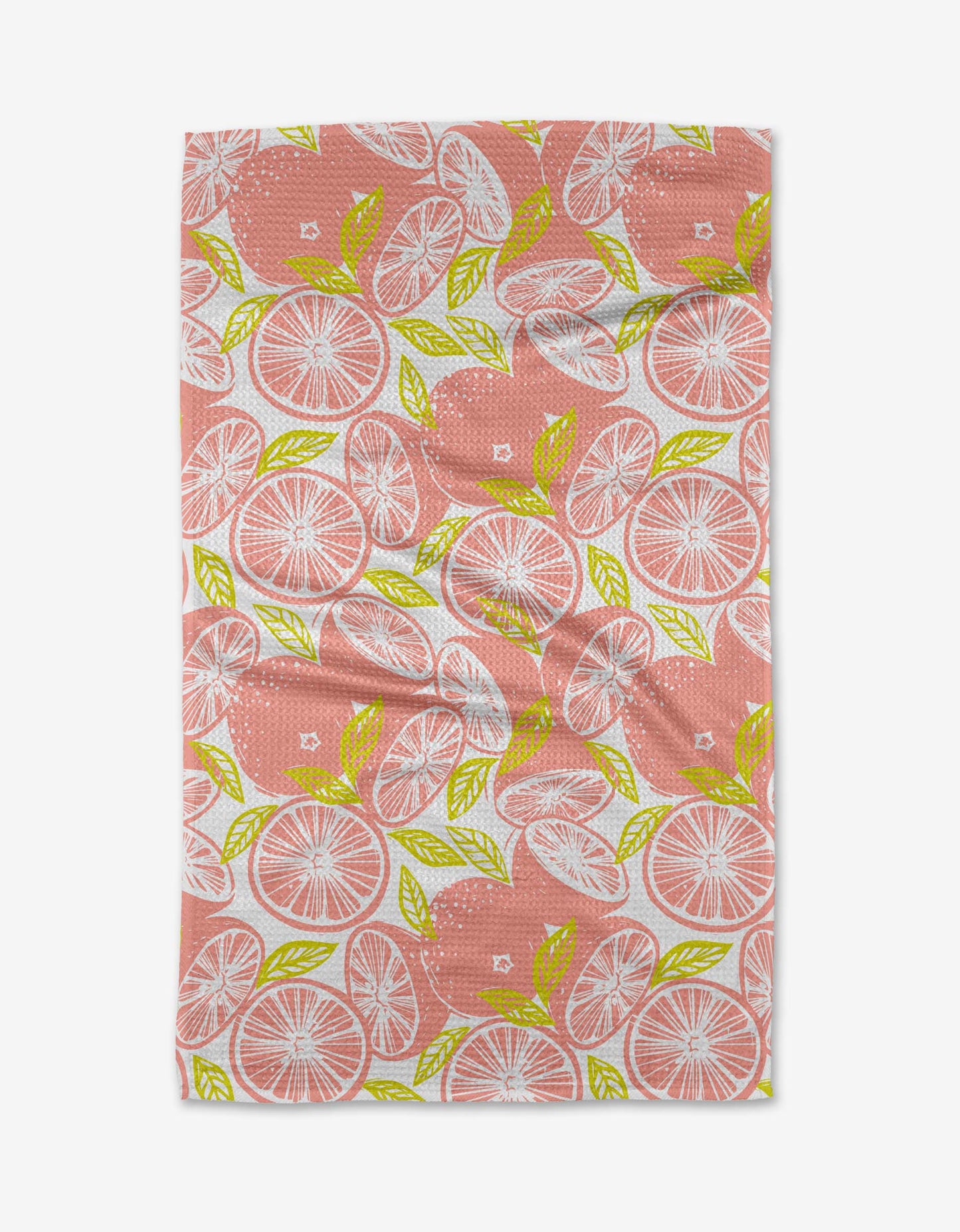 Geometry Grapefruits Tea Towel with citrus print