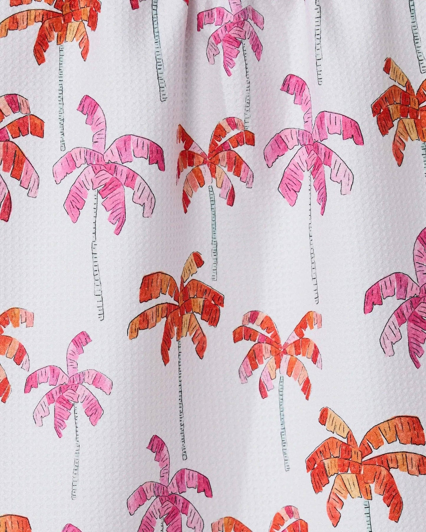 Geometry - Pink Palms Tea Towel