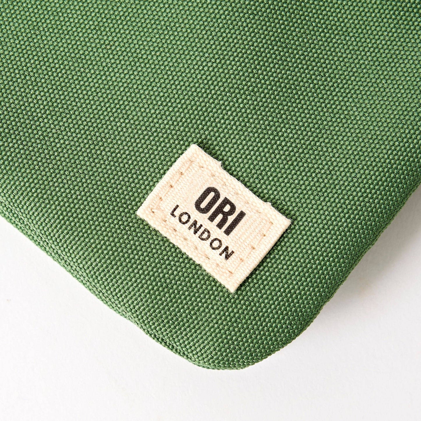 ORI London Artichoke Carnaby wallet in recycled canvas with card slots and zip coin pocket