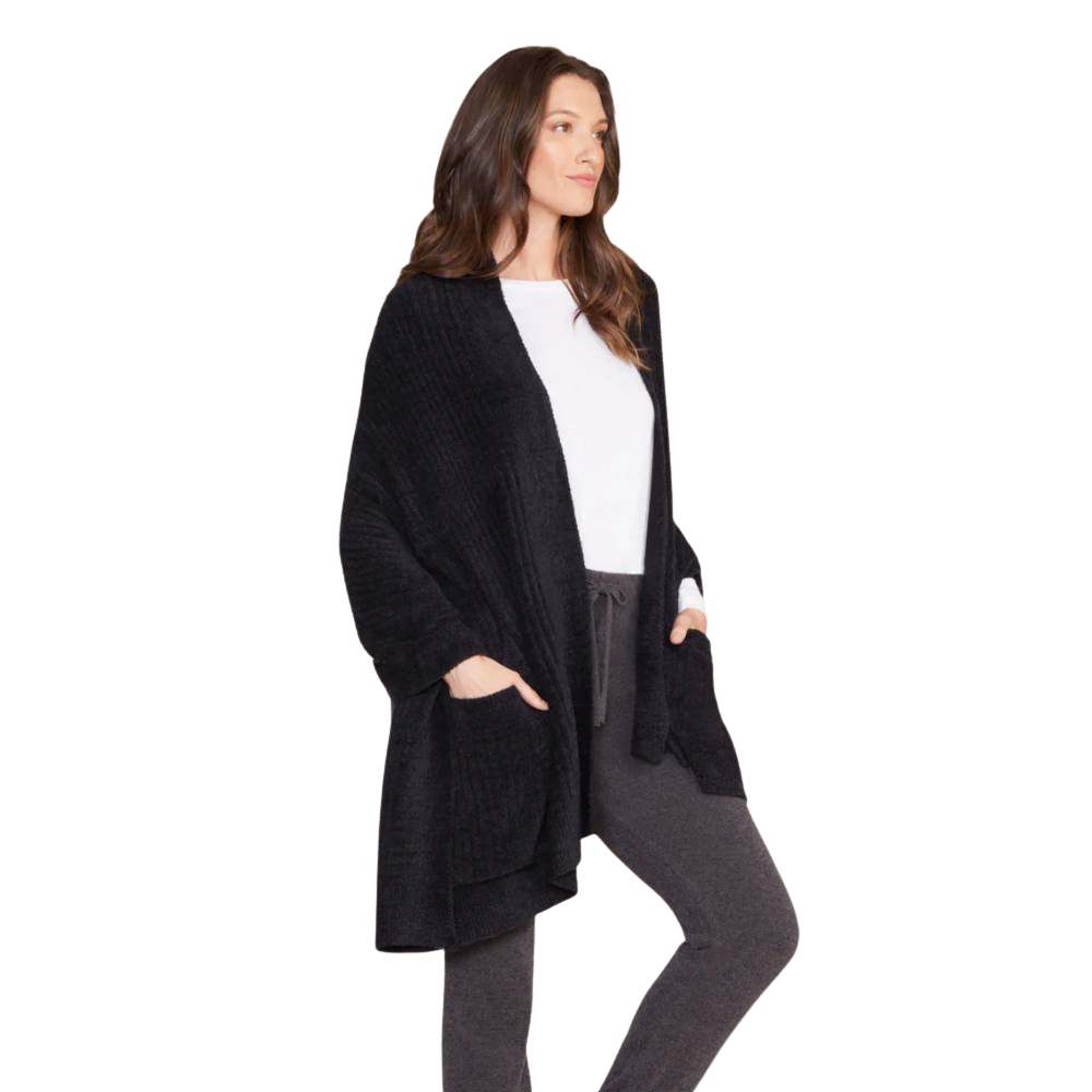 Barefoot Dreams CozyChic Lite Travel Shawl in Black