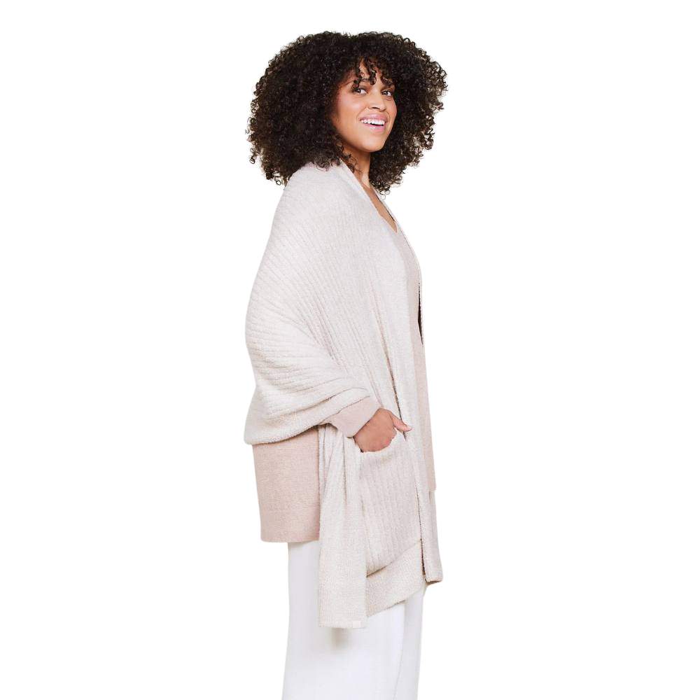 Barefoot Dreams CozyChic Lite Travel Shawl in Stone