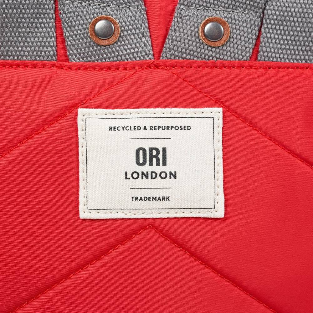 Bantry Small Recycled Canvas Backpack in Chili Oil by ORI London