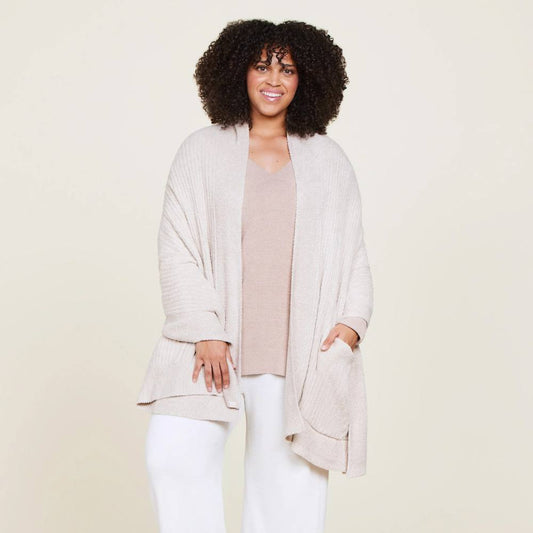 Barefoot Dreams CozyChic Lite Travel Shawl in Stone