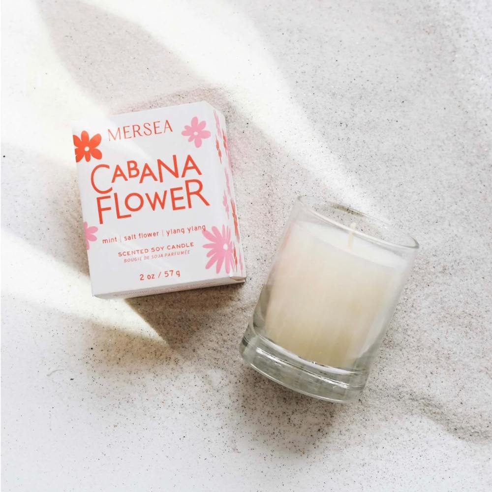 Mersea Cabana Flower Boxed Votive Candle