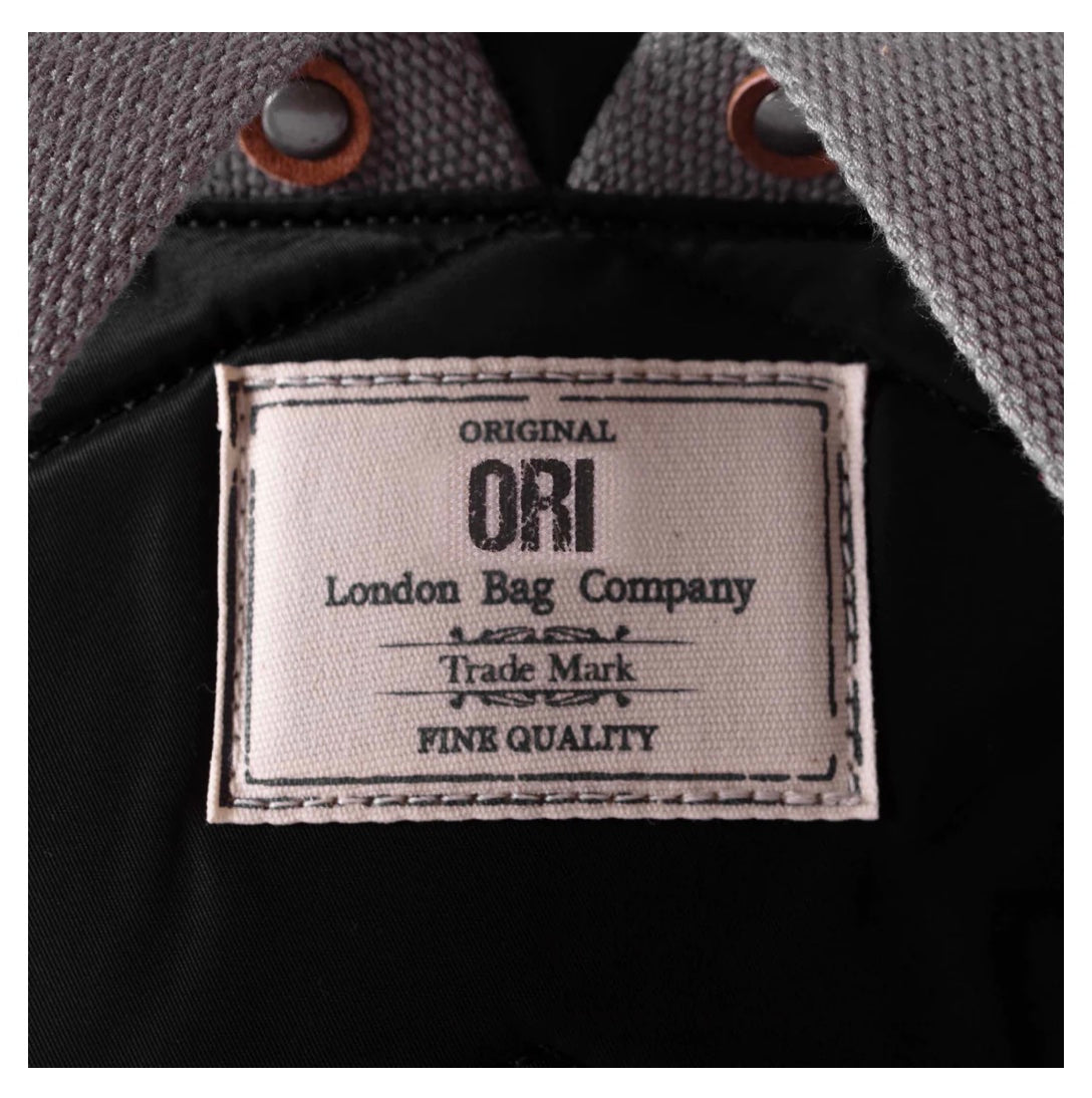Large Canfield Nylon Backpack in Black by Ori London