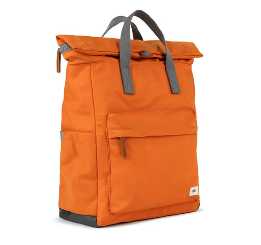 Medium Canfield Nylon Backpack in Burnt Orange by Ori London