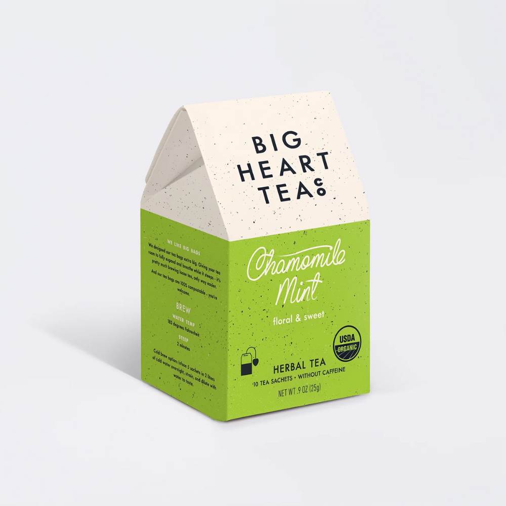Chamomile Mint 10 Ct. Tea Bags by Big Heart Tea Co.