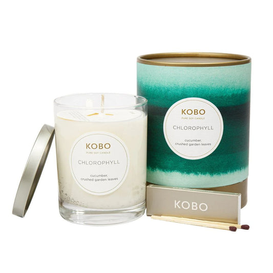 Chlorophyll Watercolor Candle by Kobo