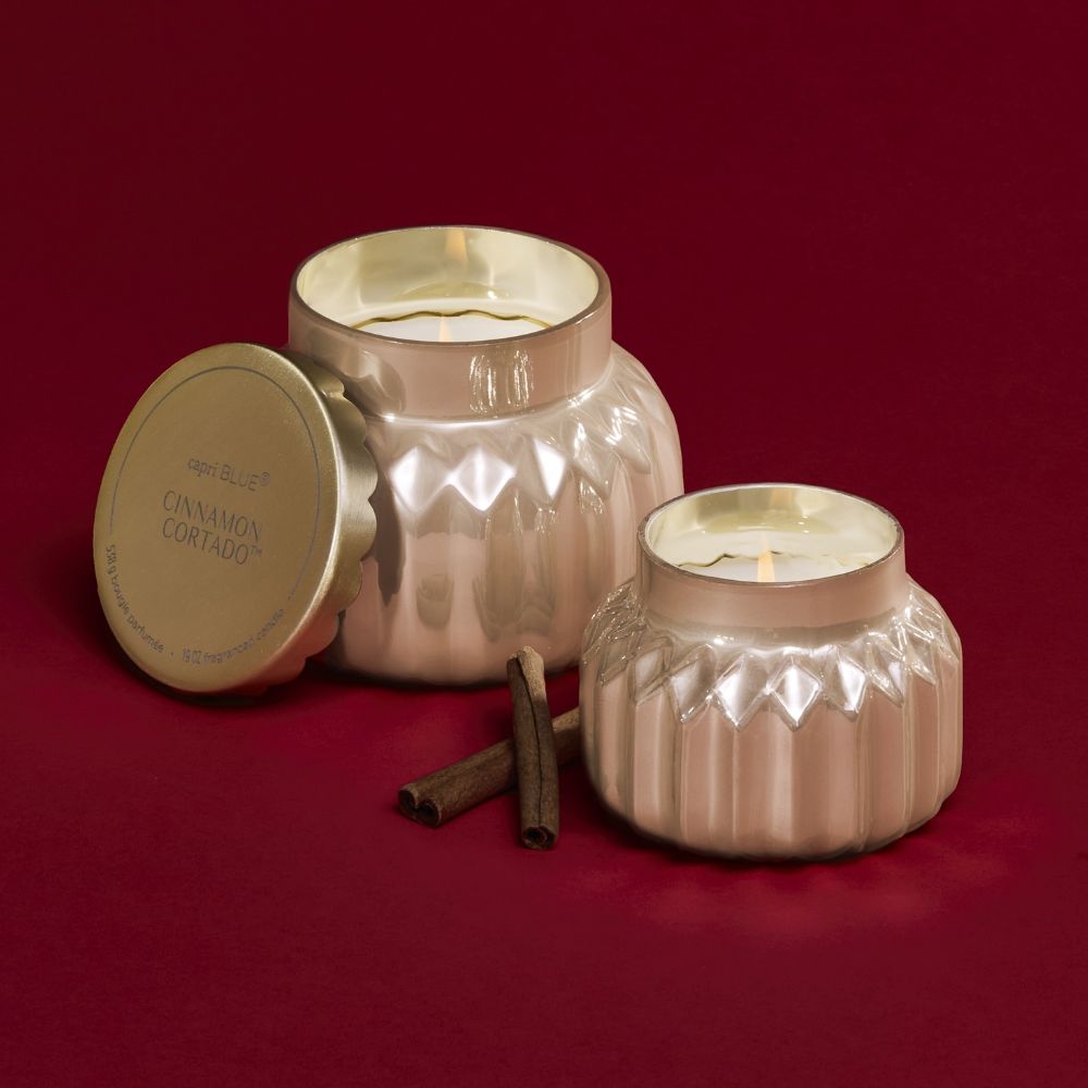 Capri Blue Cinnamon Cortado Royal Gem signature candle, view 2