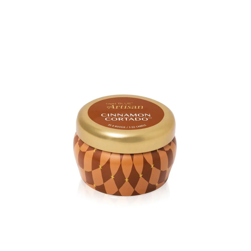 Cinnamon Cortado Winter Bazaar Mini Tin by Capri Blue
