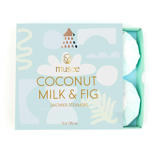 Coconut and Fig Shower Steamers 4pc Set by Musee