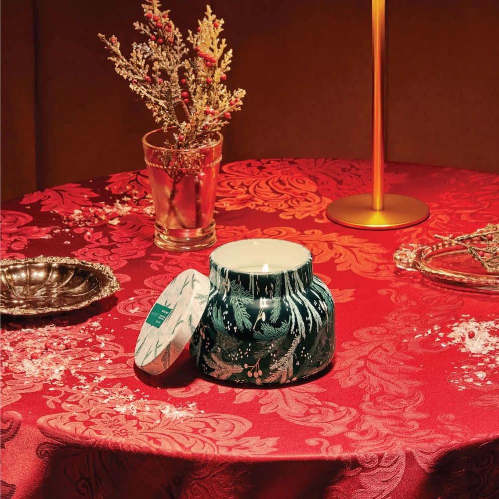 Crystal Pine Holiday Pattern Play Signature Candle by Capri Blue
