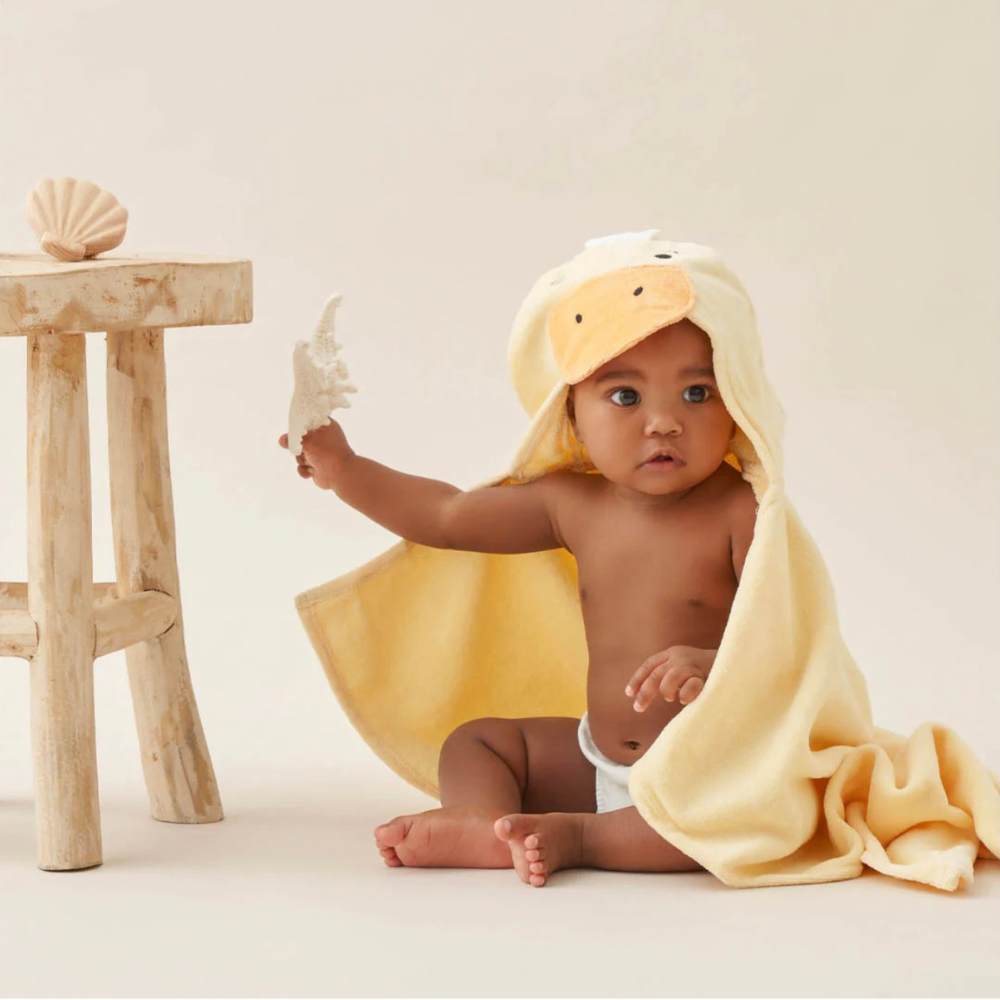 Yellow Ducky Hooded Bath Towel