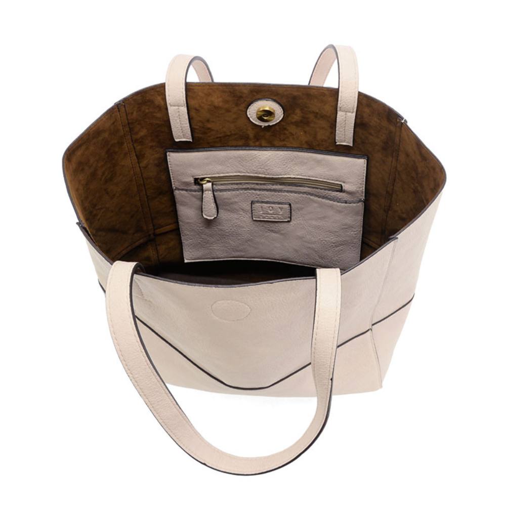Joy Susan Bone Faith Raw Edge Tote Bag