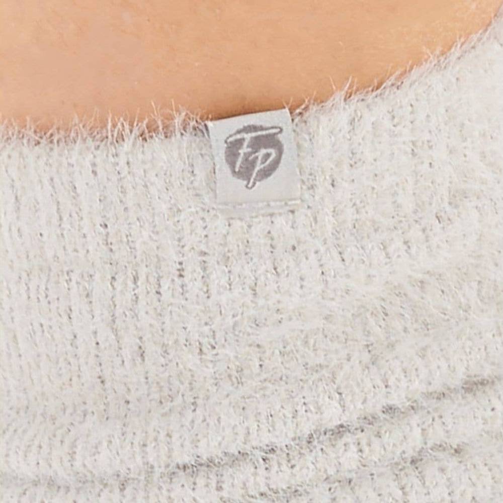 Faceplant Dreams Oatmeal Soft Fuzzy Lounge Socks