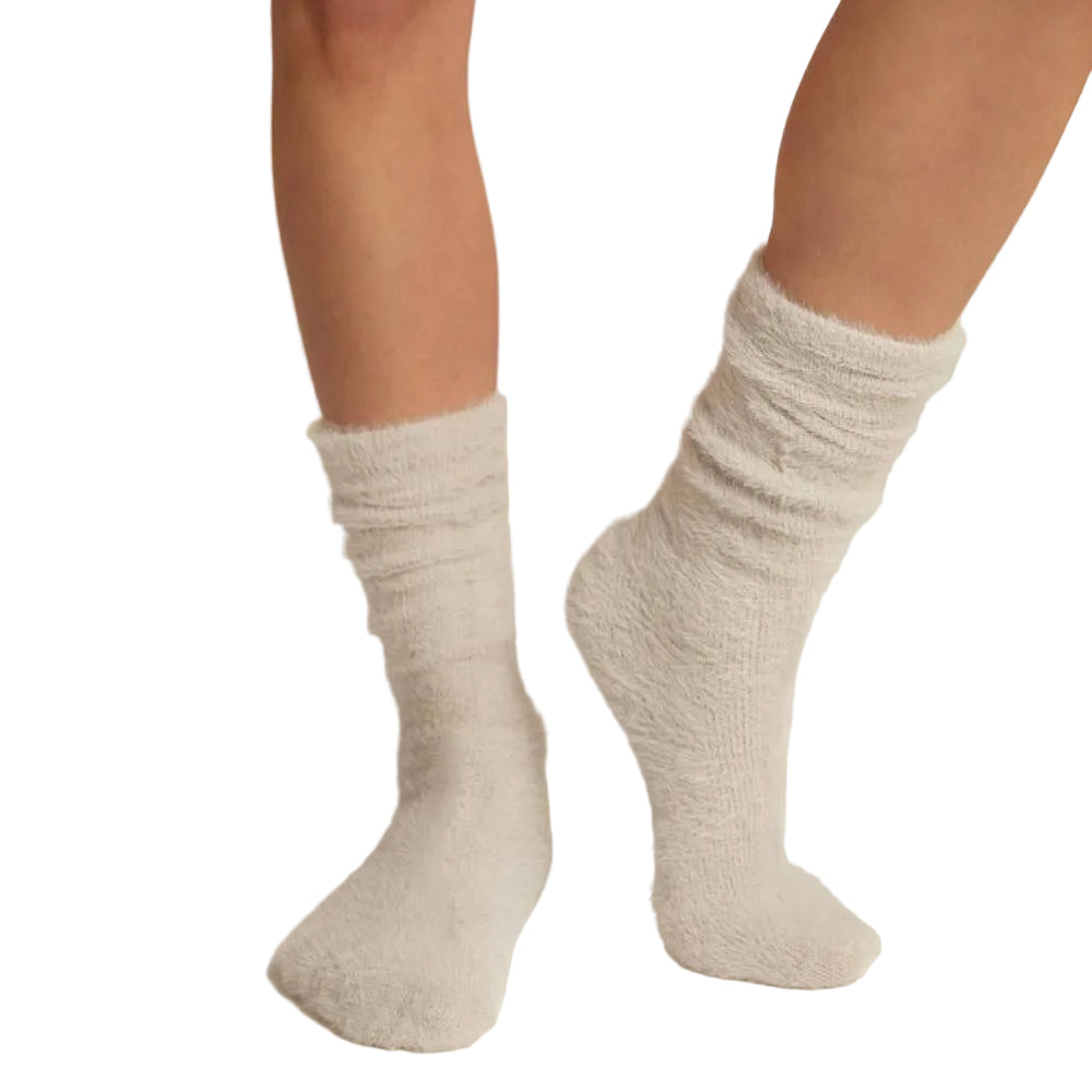 Faceplant Dreams Fog Soft Fuzzy Lounge Socks