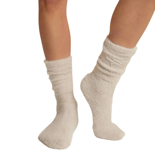Faceplant Dreams Fog Soft Fuzzy Lounge Socks
