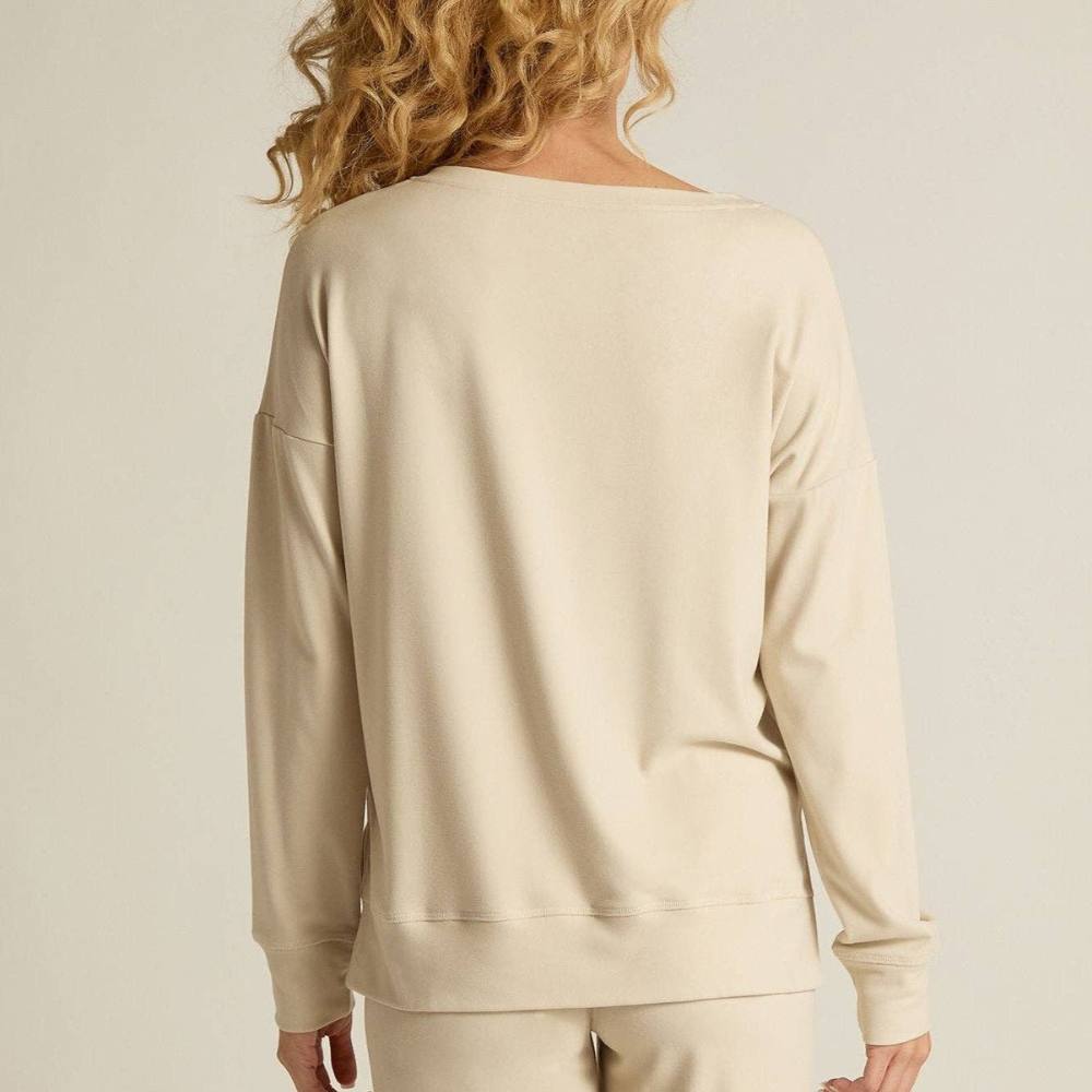 Faceplant Dreams Soft Pullover in Oatmeal
