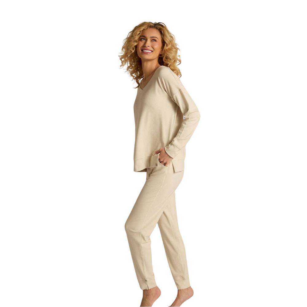 Faceplant Dreams Soft Straight Leg Pant in Oatmeal