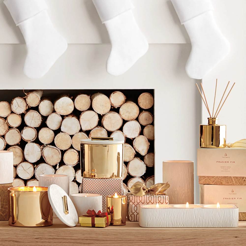 Frasier Fir Gilded Petite Reed Diffuser by Thymes